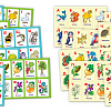 Лото "Азбука животных, азбука растений" 8 карточек 165х125мм 64 фишки Развивающее в коробке