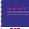 Тетрадь А4 96 л. кл. на спирале "Студенту" Синяя, мат ламин,тиснение