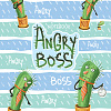 Бизнес-блокнот А6 64 л. кл./лин. тв.переплет "Angry Boss"