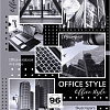 Тетрадь А4 96 л. кл. "Office Style",3 диз. в блоке выб лак