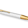 Ручка шариковая "Parker IM Premium Pearl GT", линия письма – средняя, цвет чернил – синий