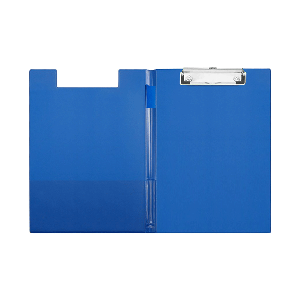 Папка-планшет с зажимом "deVENTE" А4, синяя, усилен. с внутрен.карманом, 