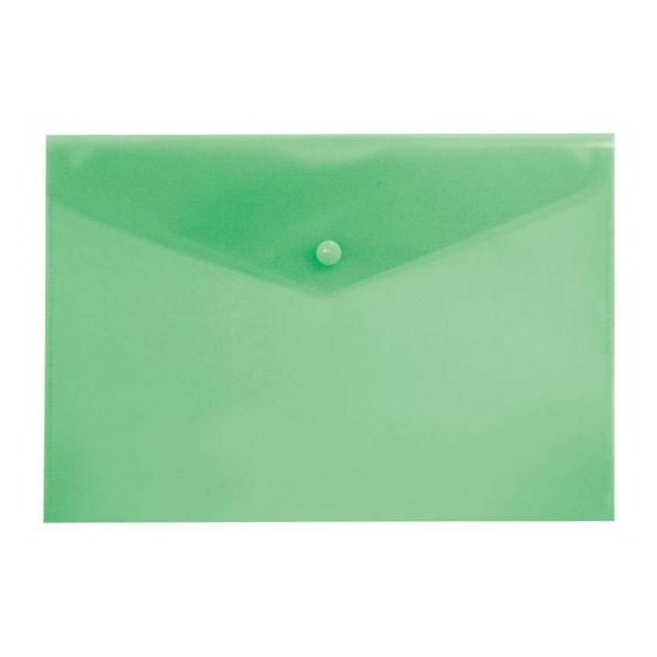 Папка-конверт на кн. А4 зеленая, толщина 0,18 мм