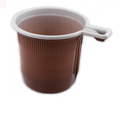 Чашка кофейная одноразовая 200 мл коричневая, цена за 1 шт.