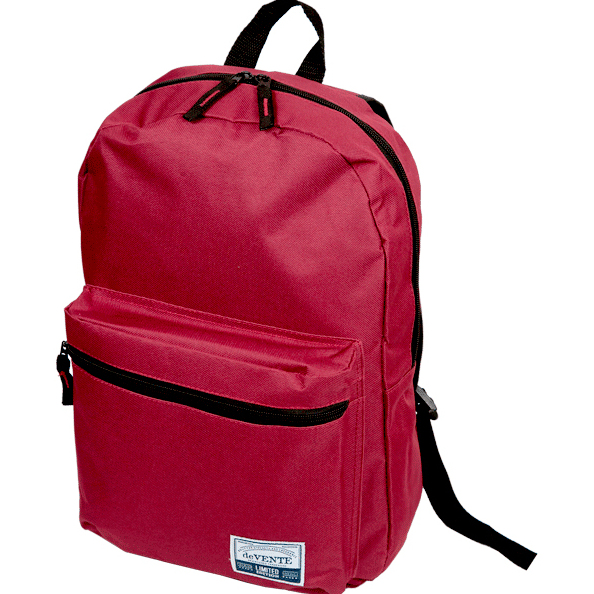 Рюкзак подростковый "deVENTE" 40x29x17 см, 1 отделение на молнии, 1 передний карман, бордовый
