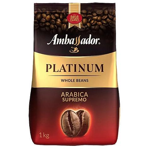 Кофе в зернах AMBASSADOR "Platinum", 100% арабика, 1 кг