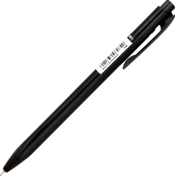 Ручка шариковая автомат. 0,7 мм Deli корп.черн, черная