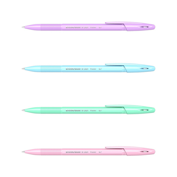 Ручка шариковая 0,7 мм ErichKrause® R-301 Pastel Stick цвет чернил синий 