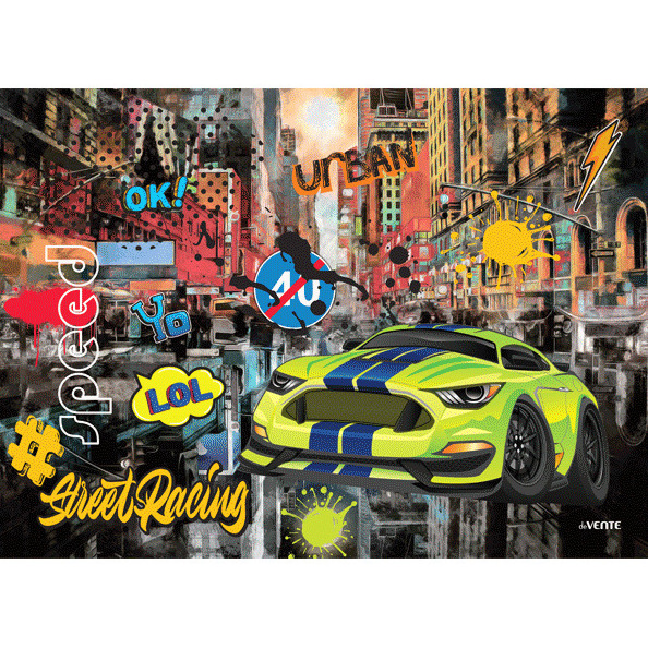 Настольное покрытие "deVENTE. Street Racing" 70x50 см, PVC с цветным рисунком, плотность 300 мкм, в 