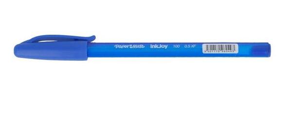 Ручка шариковая InkJoy Cap с колпачком синяя, тонкая