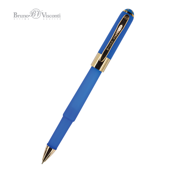 Ручка шарик. 0,5 мм "MONACO" синяя (ярко-синий корпус) 