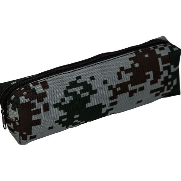 Пенал "Attomex. Camouflage" 20x7x3,5 см, прямоугольный для 50 предметов, на молнии, текстильный с ри