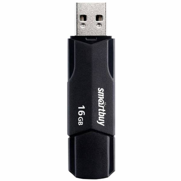 USB Флэш-драйв 16ГБ Smart Buy Clue USB 2.0, черный