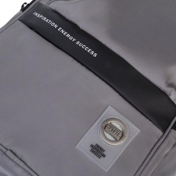 Рюкзак Hatber PRO -Stone Grey- 43х31,5х14,5см полиэстер нагружная стяжка 2 отд. 4 кармана, с USB-вых