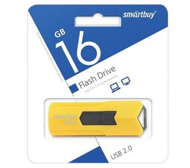 USB Флэш-драйв 16ГБ Smart Buy USB 2.0, желтый