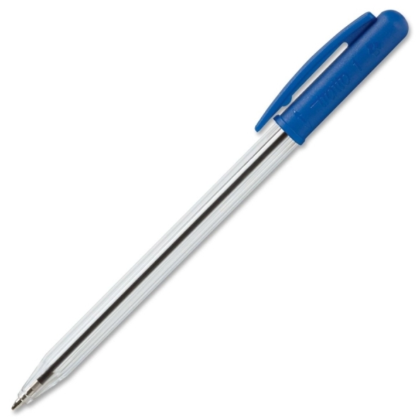 Ручка шариковая 0,5 мм с поворотным механизмом, цвет синий, в коробках по 50шт,