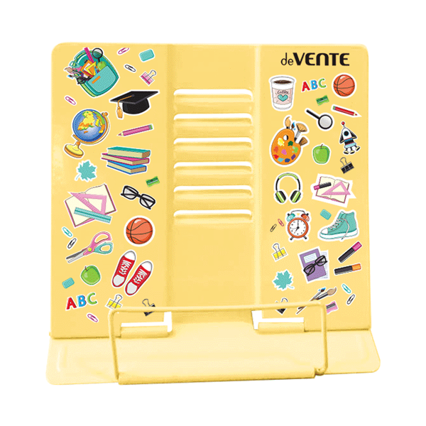 Подставка для книг метал. 15,4x15,2 см "deVENTE. Back to School" жёлтая