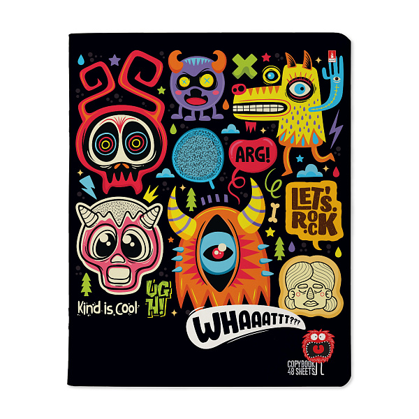 Тетрадь 48 л. кл. "CRAZY MONSTERS"