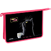 Папка для тетрадей, ИЗО и технологии "deVENTE. MooreCafe" A4 с текстильным расширением 8 см, на молнии сверху, картон с конгревным тиснением, пластик 500 мкм  (325x230x80 мм) 