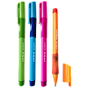 Ручка шариковая 0,7 мм "deVENTE. Study Pen. School" обучающая письму, для правшей, СИНЯЯ, с эргономичным каучуковым держателем, сменный стержень, с индивидуальной маркировкой,
