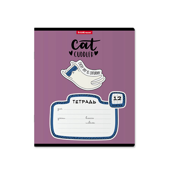 Тетрадь 12 л. кл. "Funny Kittens" ErichKrause  (в плёнке по 10 шт.)_MIX-PACK