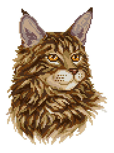 Алмазная мозаика 20*27 "ФРЕЯ" "Важный мейн-кун"