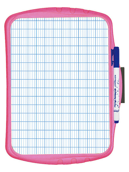 Набор KEYROAD: белая маркерная доска 29X20.5X0.4см, маркер, губка, ассорти, европодвес