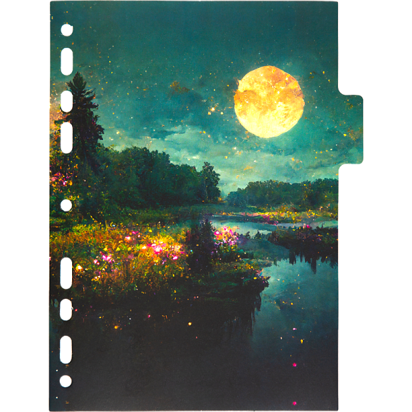 Разделитель листов "deVENTE. Nature" A5 (160x210 мм) ламинированный мелованный картон 210 г/м2, с рисунком, 5 шт, индивидуальная упаковка
