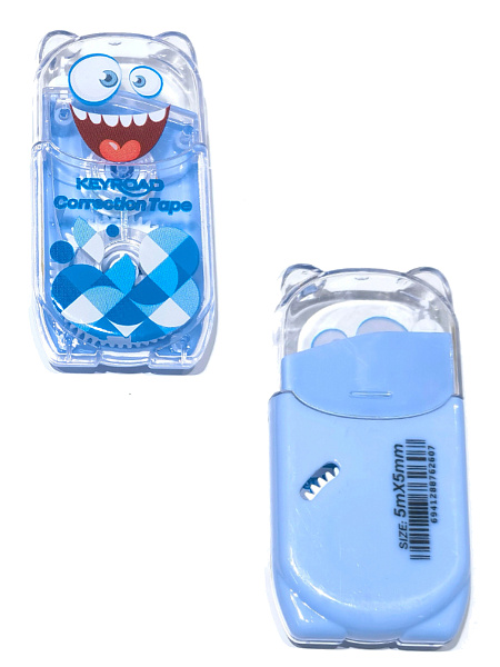Корректир. лента 5мм х 5м KEYROAD Mini ассорти, в дисплее,