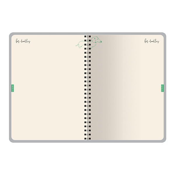 Ежедневник недат А5 на золотом гребне «CUTE DIARY» BV, 136 л., "FLORA.БУКЕТ ОСЕНИ"