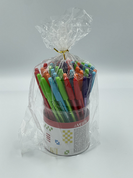 Ручка шариковая d=0,5 мм "Crocus", полупрозрачный флуоресцентный корпус, ароматизированные синие чернила, сменный стержень, индивидуальная маркировка, цвета корпуса ассорти, в пластиковой тубе, синяя