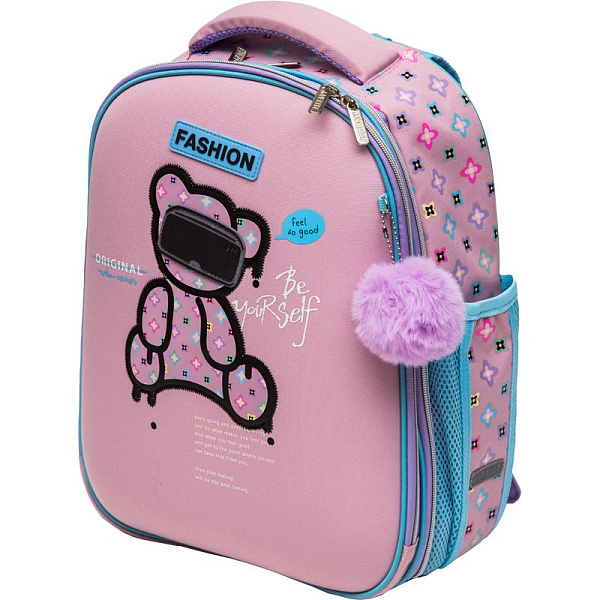 Рюкзак школьный "deVENTE. Choice Lite. Fashion Bear" жесткий 38x29x17 см, вес 880 г, 1 отделен эргономичная формоустойчивая вентилируемая спинка