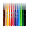 Фломастеры 12 цв. Maped COLOR'PEPS LONG LIFEс повышенной устойчивостью к высыханию, с декорированным корпусом, заблокированный пишущий узел, суперсмываемые, в картонной коробке с подвесом