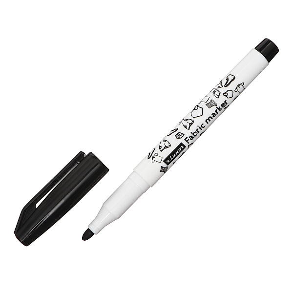 Маркер для ткани черный 1 мм