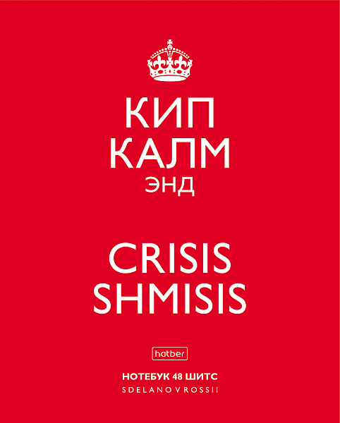 Тетрадь 48 л. кл. "Кип калм"  Выпуск №2 65г/кв.м 5 диз.в блоке скругл.углы