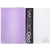 Тетрадь А4 96 листов в клетку Пластиковая обложка "PROGRESSIVE" Фиолетовая, на скобе 65г/кв.м 