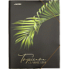 Папка с резинкой "deVENTE. Tropicana" A4 400 мкм, фактура "песок" тиснение фольгой, вертикальная резинка, 3 клапана, индивидуальная упаковка
