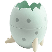 Подставка для пишущих принадлежностей "deVENTE. Dino in egg" 12x8 см c элементами декора и рисунком, в картонной коробке, зеленая