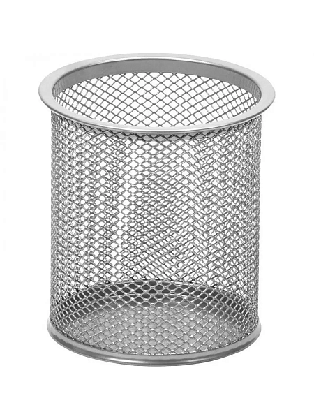 Подставка для пишущих принадлежностей "deVENTE" 8x8x9,8 см, квадратный, ажурный металлический, розовый