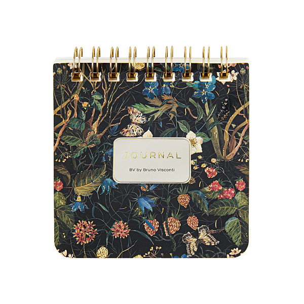 Блокнот 90*90 60 л. на гребне "POCKET JOURNAL" "ЛЕСНЫЕ ЯГОДЫ" тв.переплет