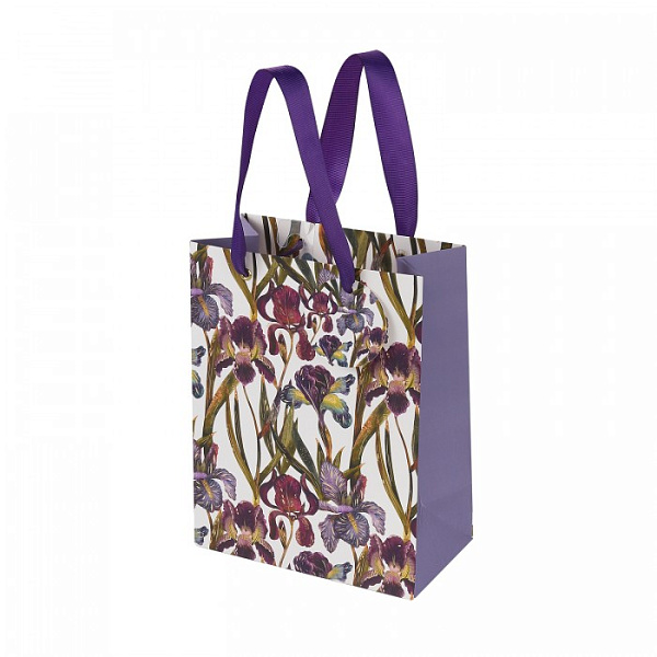 Пакет подарочный PREMIUM "FLORA.ИРИСЫ", L, 26 x 32.4 x 13 см