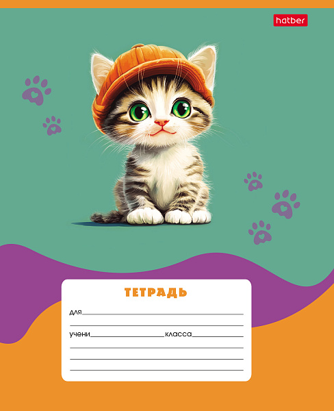 Тетрадь 12 л. кл. "Мы-котики!- Выпуск №2" 65г/кв.м 5 диз.в блоке скругл.углы 