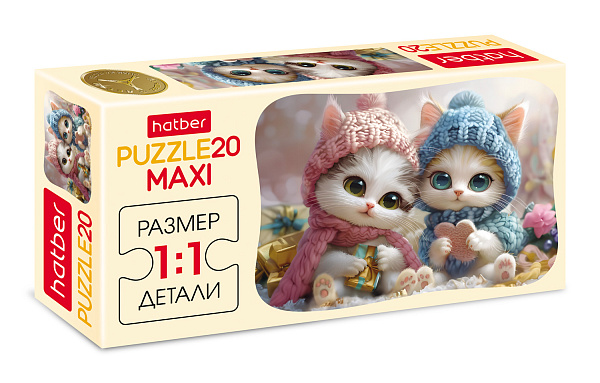 ПАЗЛЫ 20 эл. А5 165х230мм  MAXI-Глазки, ушки, носики-