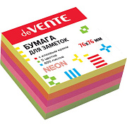Бумага на л/п  76*76 400л. "deVENTE"  5 неоновых цветов