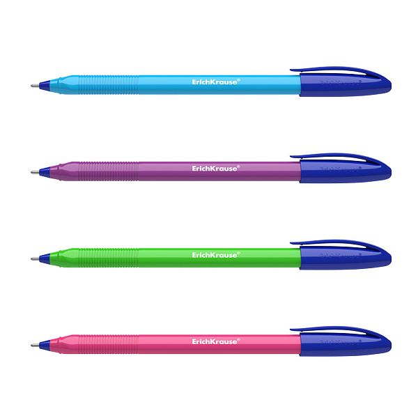 Ручка шариковая ErichKrause U-108 Stick Neon 1.0, Ultra Glide Technology, СИНЯЯ (в коробке по 50 шт.)