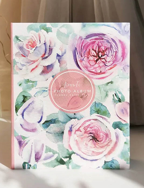 Фотоальбом на 100 фото "Flora art" Пионы 10х15 см, пластик. листы