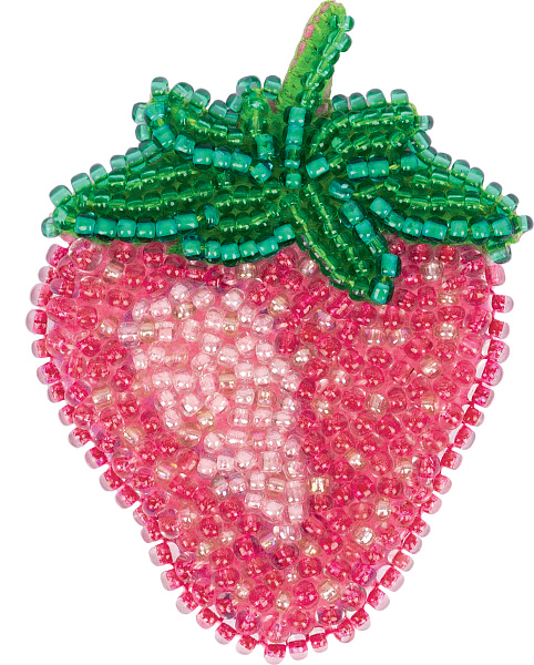 Набор для вышивания "Klart"  "Брошь. Клубника" 4.5  х 6  см