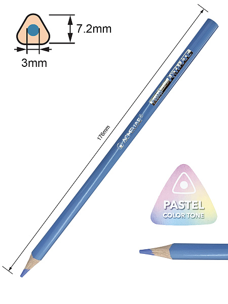 Карандаши 24 цв. ACMELIAE Pastel Artmate в картонном футляре,