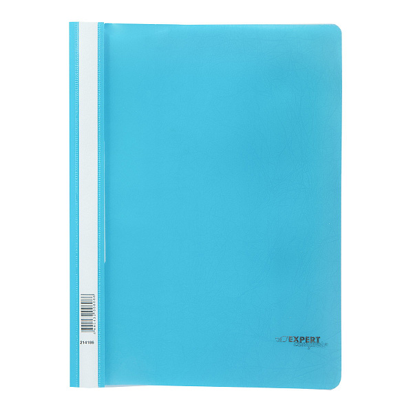 Скоросшиватель A4 "Expert Complete" Premier 140/180 мкм волокно голубой