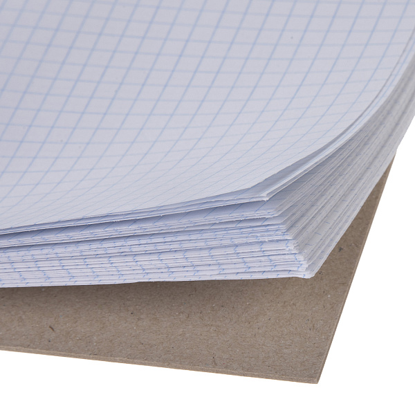 Блокнот А4 60 листов в клетку на спирали "Ризотто" жесткая подложка Обл. мел.картон УФ-лак